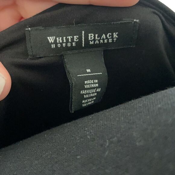 White House Black Market Stripped Dress with Florals in Size M - Picture 6 of 7